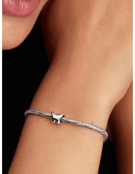 Pandora Julemagi Muranoglas Charm i rød med gylden folie og julemotiver