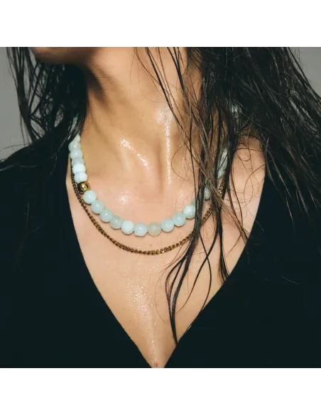 BAY BY AQUA DULCE | MINT NECKLACE