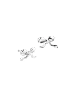 AQUA DULCE | CURVE BOW EARSTUD | SILVER