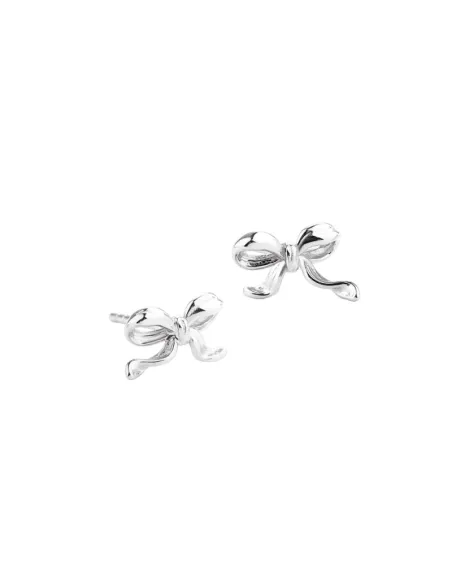 AQUA DULCE | CURVE BOW EARSTUD | SILVER