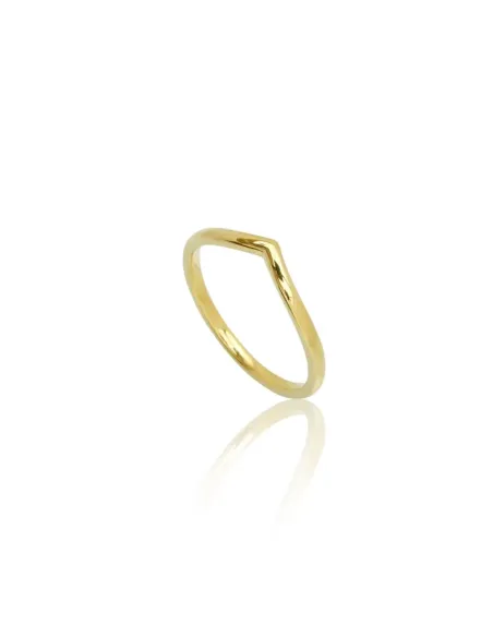 JAN JØRGENSEN | V-Aligned guld ring