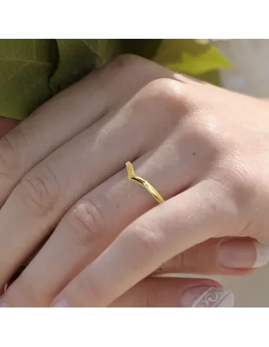 JAN JØRGENSEN | V-Aligned guld ring