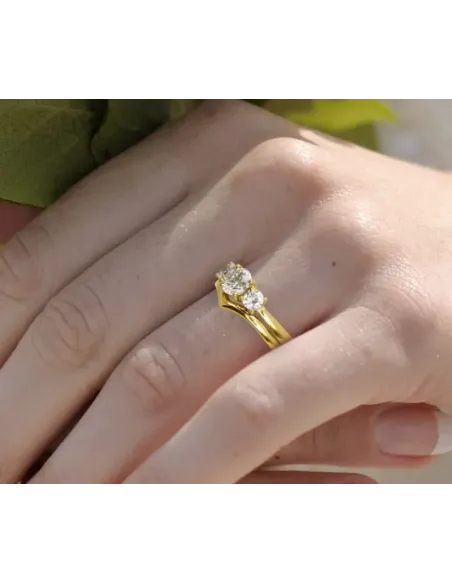 JAN JØRGENSEN | V-Aligned guld ring