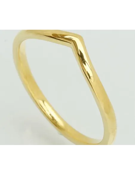 JAN JØRGENSEN | V-Aligned guld ring