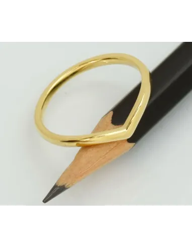 JAN JØRGENSEN | V-Aligned guld ring