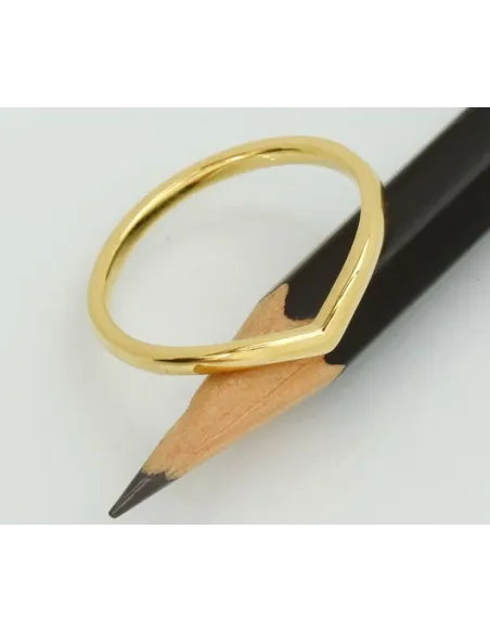 JAN JØRGENSEN | V-Aligned guld ring