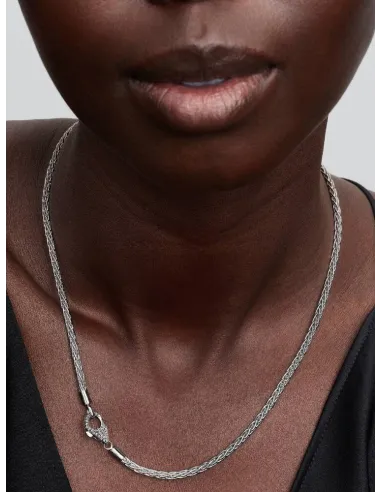 PANDORA | Rævehale Charmhalskæde med Pavélås