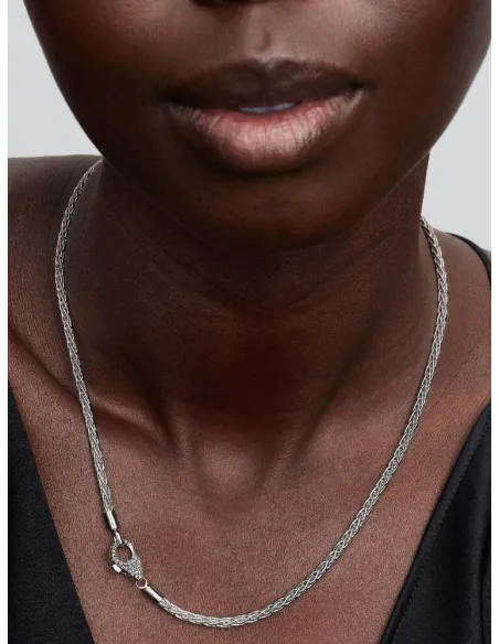 PANDORA | Rævehale Charmhalskæde med Pavélås