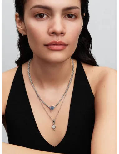 PANDORA | Rævehale Charmhalskæde med Pavélås