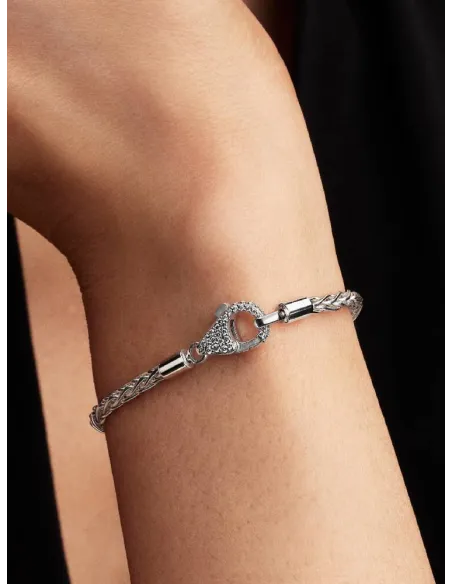 PANDORA | Rævehale Charmarmbånd med Pavélås