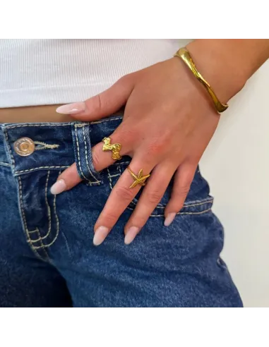 SISTIE 2ND | Wavy - Ring Forgyldt