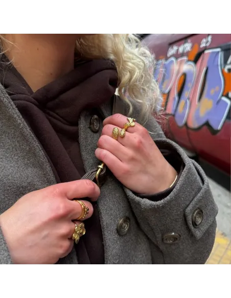 SISTIE 2ND | Wavy - Ring Forgyldt