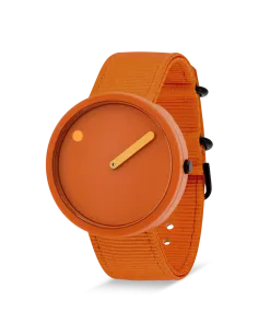 PICTO | 40 mm / Brændt Orange urskive / Brændt Orange genanvendt rem 2