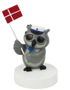 KIDS by FRIIS | Ugle med blå rose og studenterhue