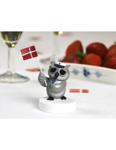 KIDS by FRIIS | Ugle med blå rose og studenterhue
