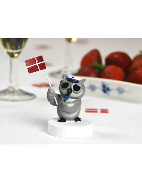 KIDS by FRIIS | Ugle med blå rose og studenterhue