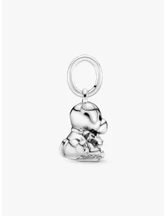 Pandora Julemagi Muranoglas Charm i rød med gylden folie og julemotiver 2