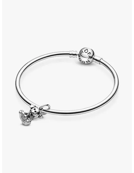Pandora Julemagi Muranoglas Charm i rød med gylden folie og julemotiver