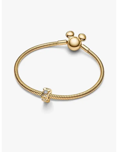Pandora Julemagi Muranoglas Charm i rød med gylden folie og julemotiver