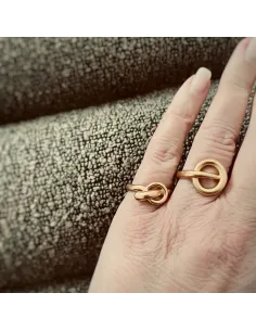 HEIRING | AURA Ring med dråbe i Forgyldt sølv 2
