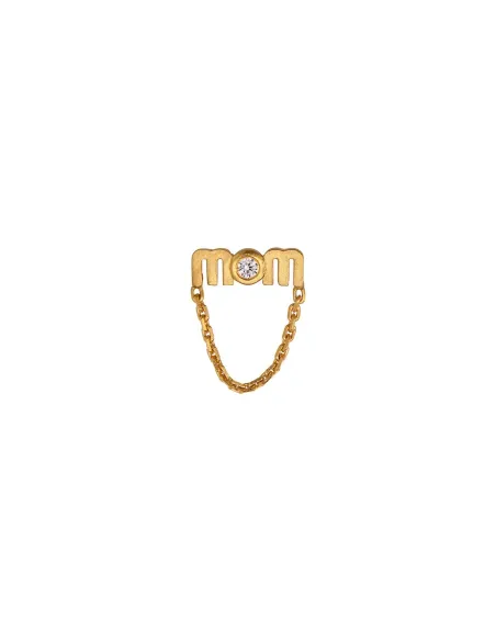 STINE A | Wow Mom Mini with Chain Earring - Single