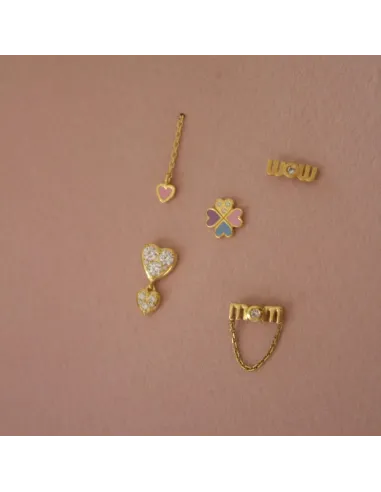 STINE A | Wow Mom Mini with Chain Earring - Single