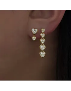 STINE A | J'adore Two Petit Hearts Earring - Single 2