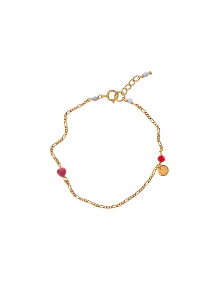 STINE A | Harlequin Bracelet - Pink Heart