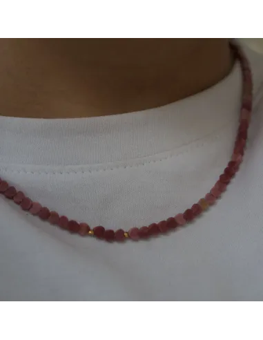 STINE A | Pink Love Hearts Necklace