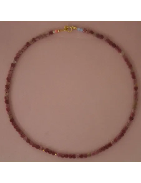 STINE A | Pink Love Hearts Necklace