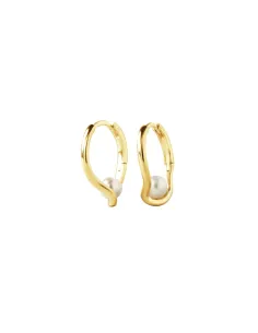 AQUA DULCE | PEARL SELA HOOP | GOLDEN