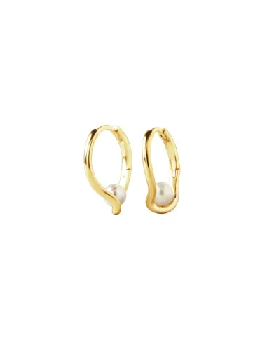 AQUA DULCE | PEARL SELA HOOP | GOLDEN