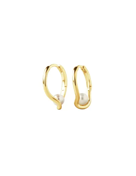 AQUA DULCE | PEARL SELA HOOP | GOLDEN
