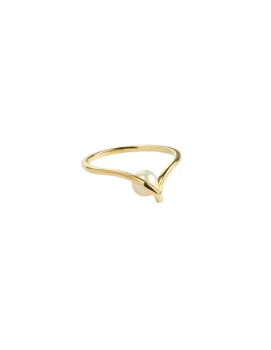 AQUA DULCE | SELA PEARL RING | GOLDEN