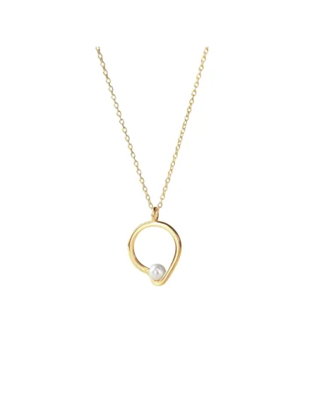 AQUA DULCE | SELA PEARL NECKLACE | GOLDEN