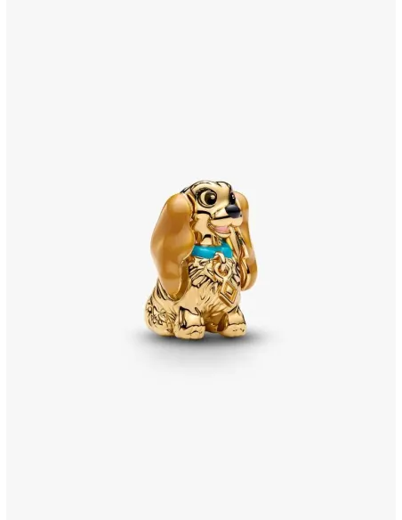 Pandora Julemagi Muranoglas Charm i rød med gylden folie og julemotiver