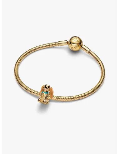 Pandora Julemagi Muranoglas Charm i rød med gylden folie og julemotiver