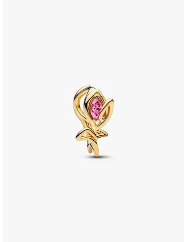 PANDORA Funklende Pavé Tredobbelt Række Charm | Glimtende Elegance