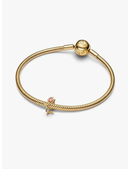 PANDORA Funklende Pavé Tredobbelt Række Charm | Glimtende Elegance