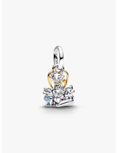 Pandora Julemagi Muranoglas Charm i rød med gylden folie og julemotiver