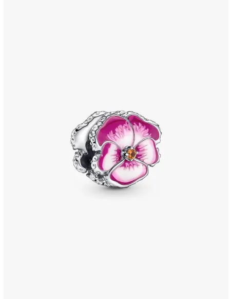 PANDORA | Pink Stedmoderblomst Charm