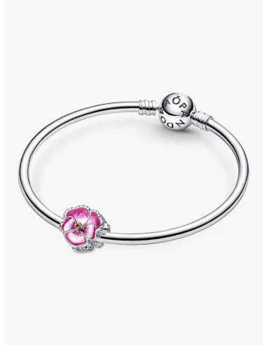 PANDORA | Pink Stedmoderblomst Charm