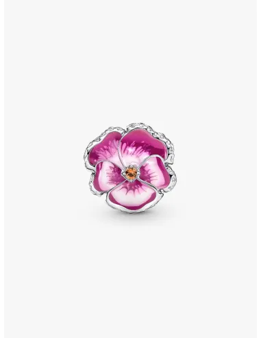 PANDORA | Pink Stedmoderblomst Charm
