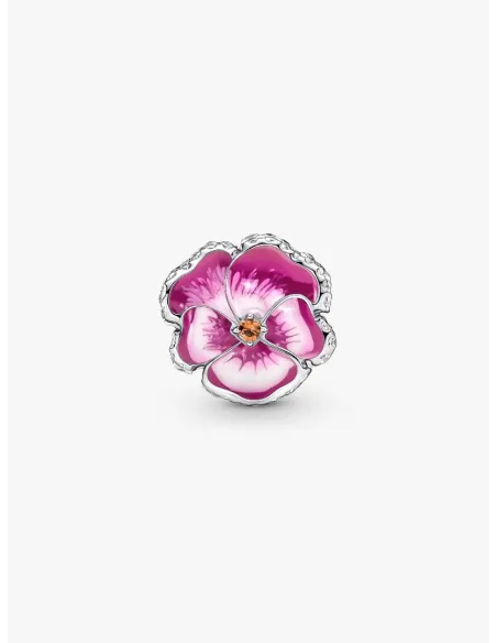 PANDORA | Pink Stedmoderblomst Charm