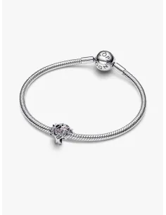 PANDORA Funklende Pavé Tredobbelt Række Charm | Glimtende Elegance 2