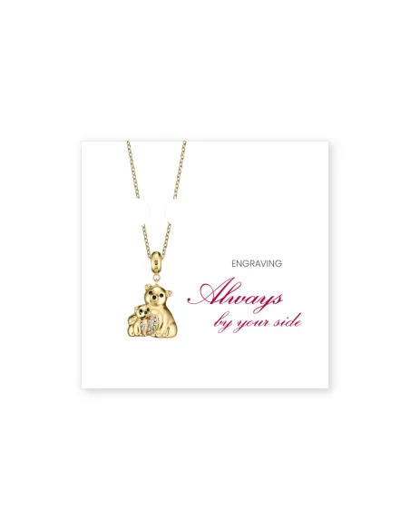 BERING | Polar Animals | poleret guld | PolarBearMomSet-2