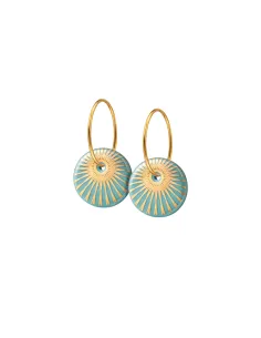 Scherning | SPLASH øreringe · AQUA/GOLD