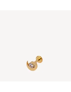 Sistie 2nd | Hella - Piercing forgyldt med zirkon