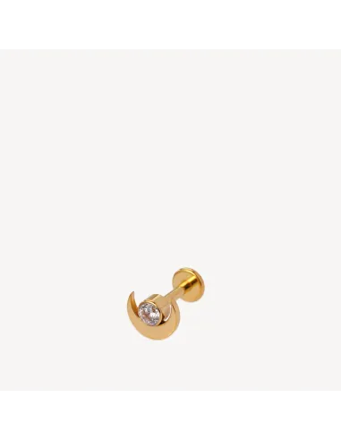 Sistie 2nd | Hella - Piercing forgyldt med zirkon