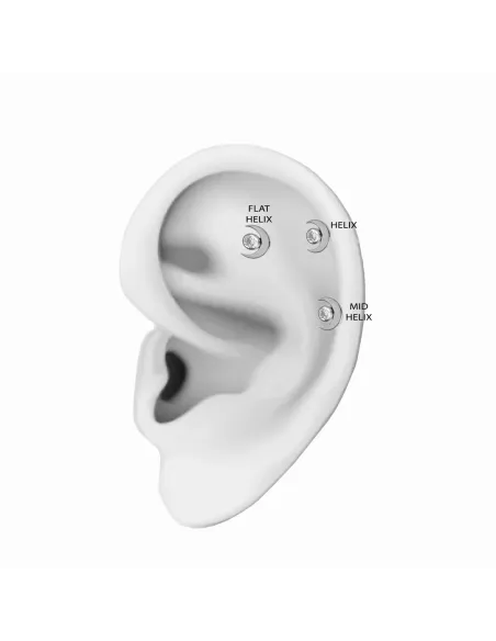 Sistie 2nd | Hella - Piercing med zirkon